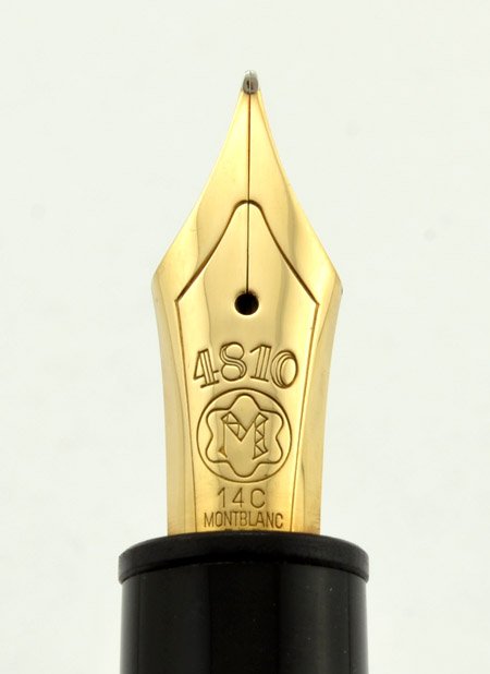 Montblanc Meisterstuck 146 - Black w Gold Trim, Piston Fill, 14k